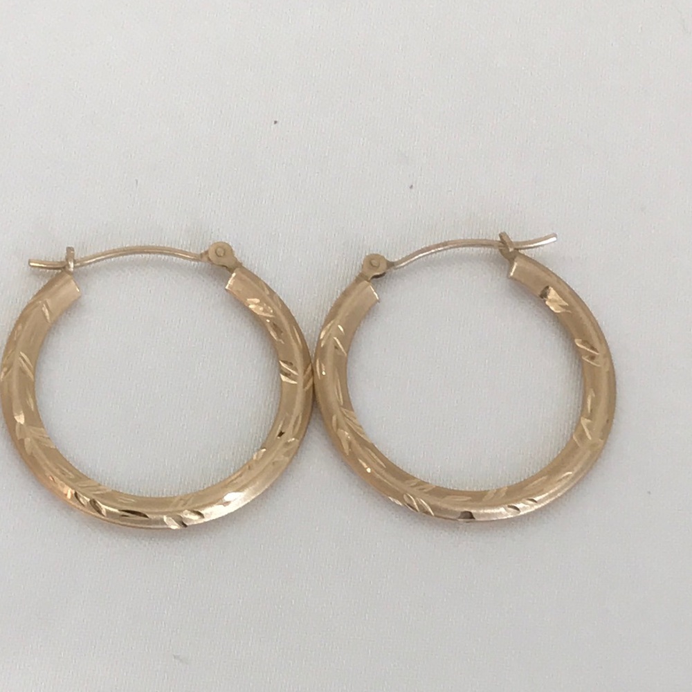 14k gold hoops